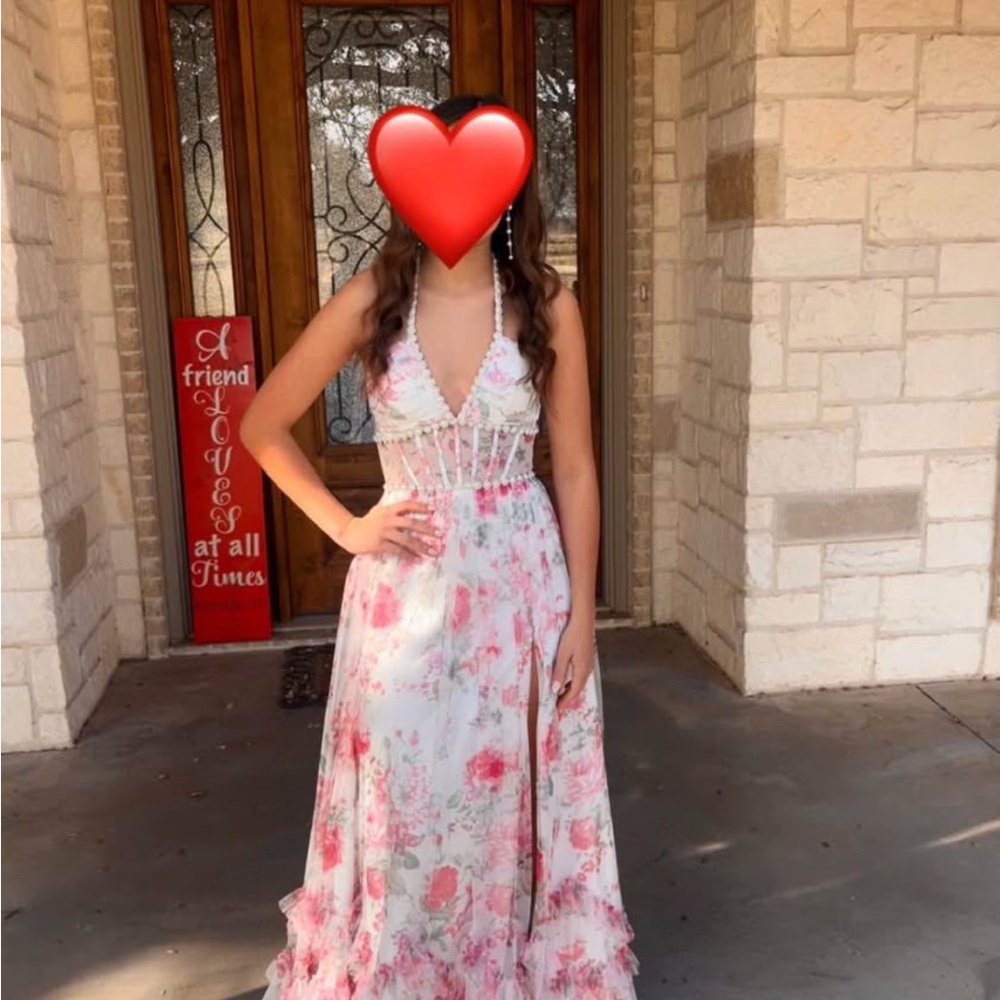 Floral Halter Maxi Dress
